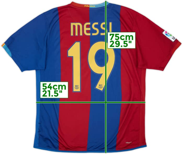 2006-07 Barcelona Home Shirt Messi #19 - 5/10 - (L)