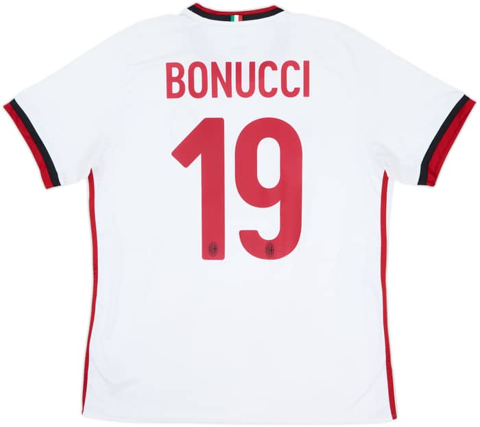 2017-18 AC Milan Away Shirt Bonucci #19 - 6/10 - (L)