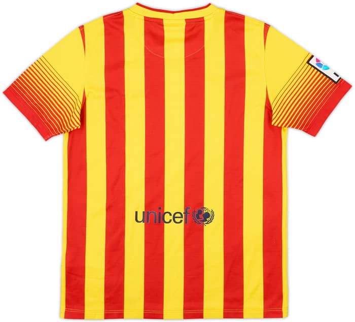 2013-15 Barcelona Away Shirt - 7/10 - (13-14 Years)