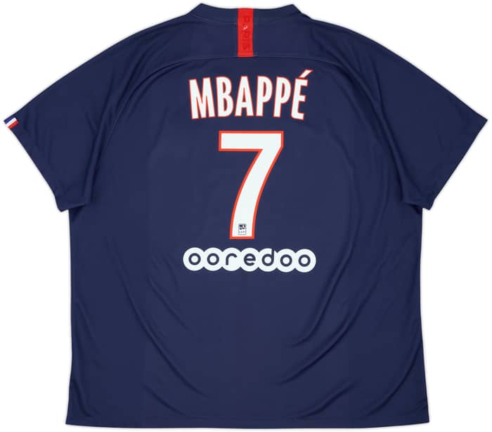 2019-20 Paris Saint-Germain Home Shirt Mbappe #7 - 7/10 - (3XL)