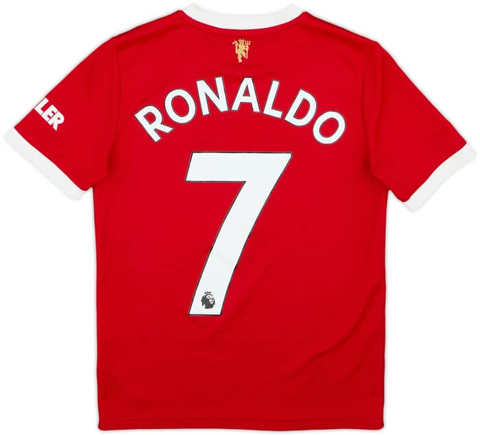 2021-22 Manchester United Home Shirt Ronaldo #7 - 6/10 - (11-12 Years)