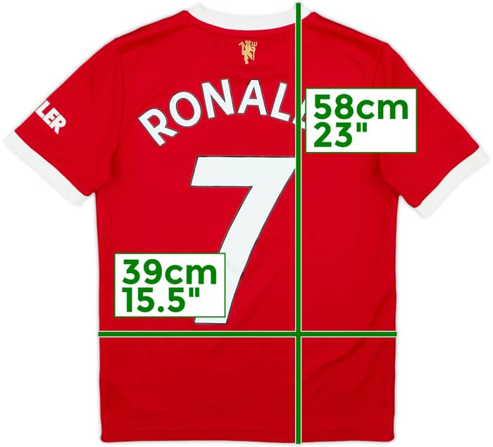 2021-22 Manchester United Home Shirt Ronaldo #7 - 6/10 - (11-12 Years)