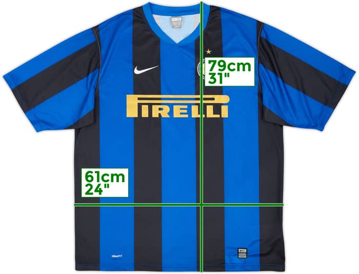 2008-09 Inter Milan Basic Home Shirt - 6/10 - (XL)