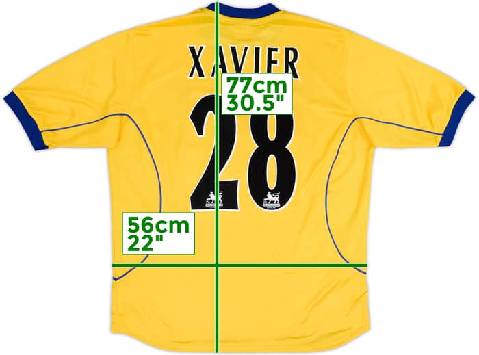 2000-01 Everton Away Shirt Xavier #28 - 8/10 - (L)