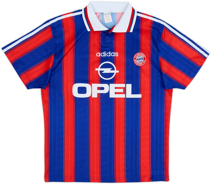 1995-97 Bayern Munich 'Squad Signed' Home Shirt - 8/10 - (M)