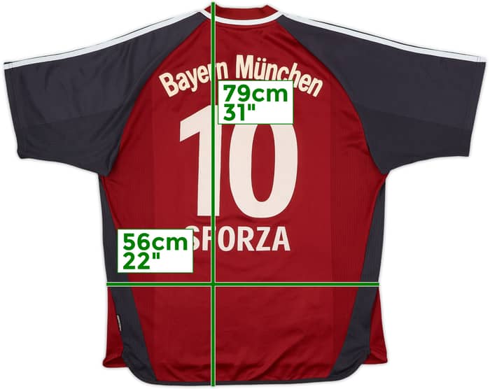 2001-02 Bayern Munich Home Shirt Sforza #10 - 8/10 - (L)