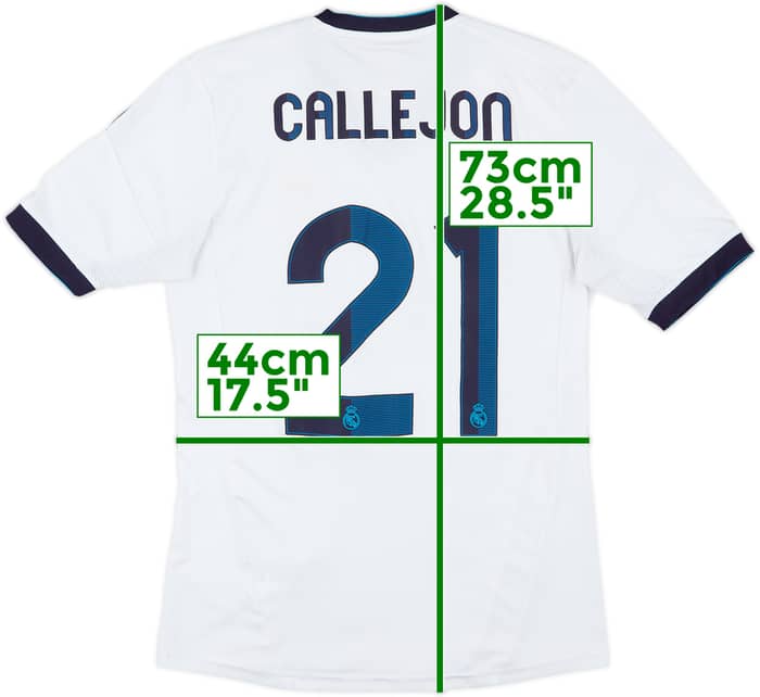2012-13 Real Madrid Home Shirt Callejon #21 - 7/10 - (S)