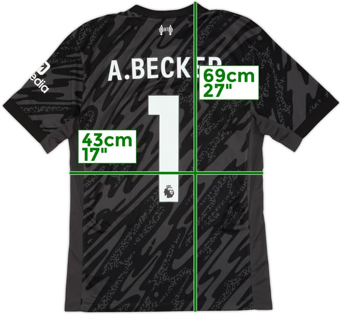 2024-25 Liverpool GK Shirt A.Becker #1 - 9/10 - (S)