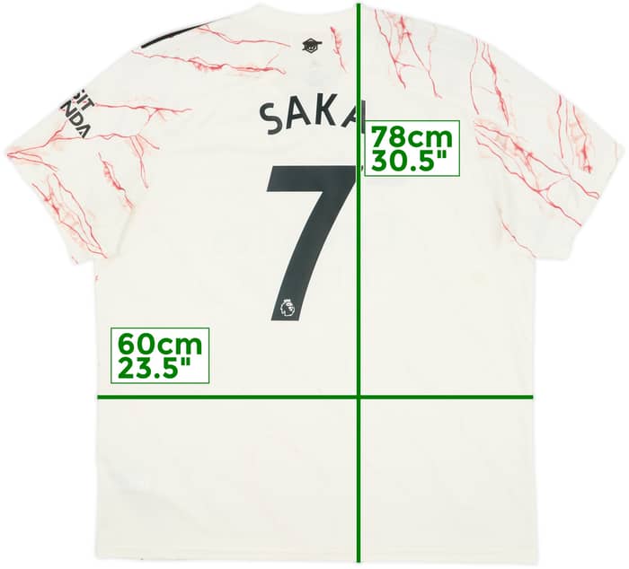 2020-21 Arsenal Away Shirt Saka #7 - 8/10 - (XXL)