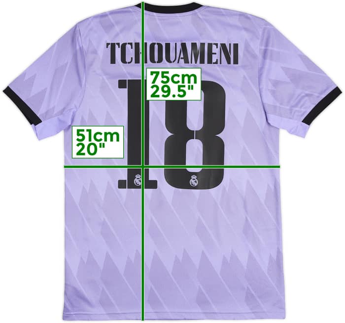 2022-23 Real Madrid Away Shirt Tchouameni #18 - 10/10 - (M)