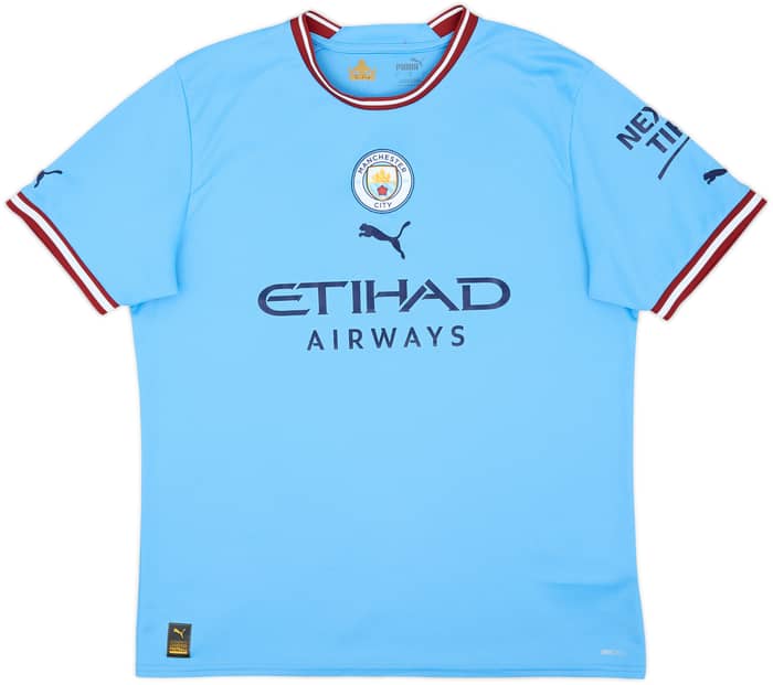 2022-23 Manchester City Home Shirt Haaland #9 - 8/10 - (L)