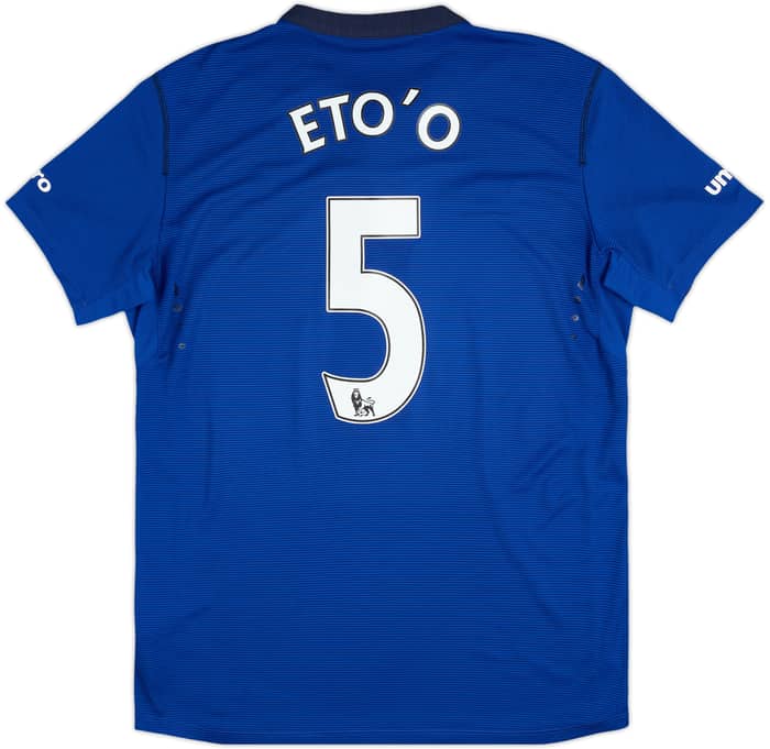2014-15 Everton Home Shirt Eto'o #5 - 9/10 - (L)