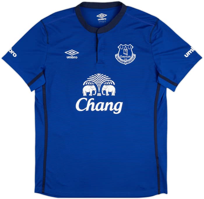 2014-15 Everton Home Shirt Eto'o #5 - 9/10 - (L)
