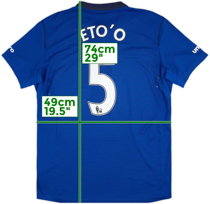 2014-15 Everton Home Shirt Eto'o #5 - 9/10 - (L)