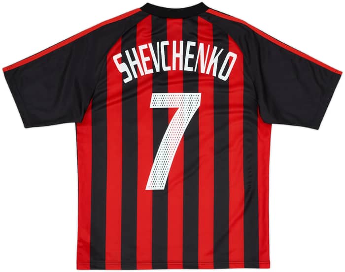 2002-03 AC Milan Home Shirt Shevchenko #7 - 8/10 - (15-16 Years)