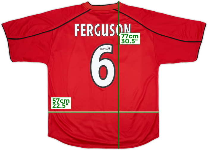 2000-01 Rangers Third Shirt Ferguson #6 - 8/10 - (L)
