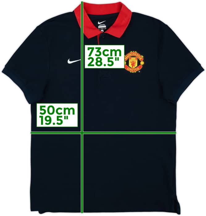 2013-14 Manchester United Nike Polo Shirt - 8/10 - (M)