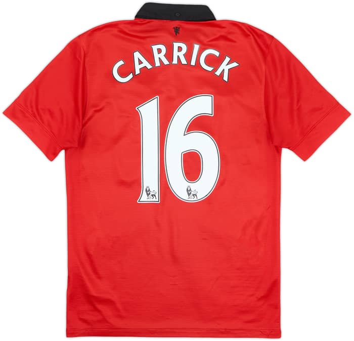 2013-14 Manchester United Home Shirt Carrick #16 - 5/10 - (S)