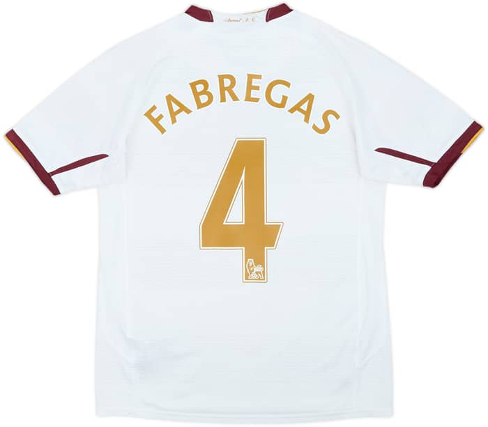 2007-08 Arsenal Away Shirt Fabregas #4 - 7/10 - (13-14 Years)
