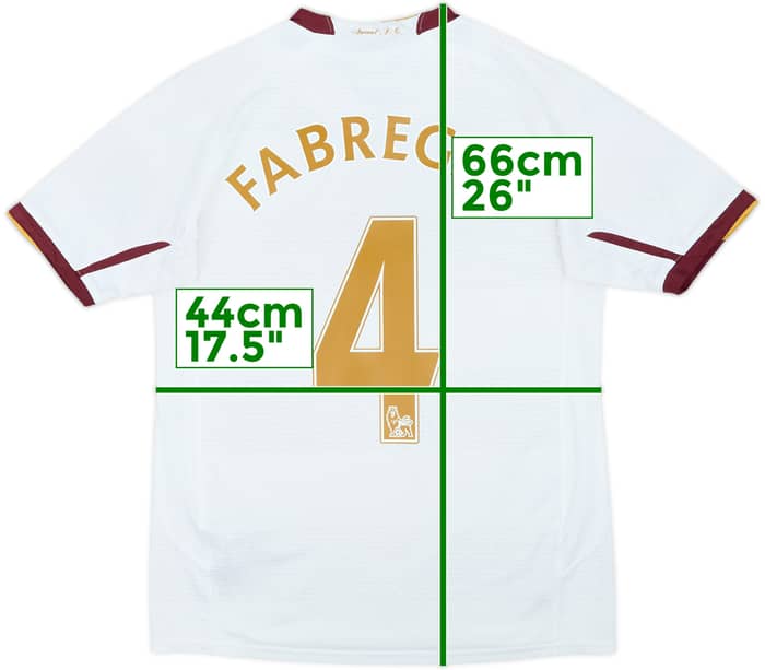 2007-08 Arsenal Away Shirt Fabregas #4 - 7/10 - (13-14 Years)