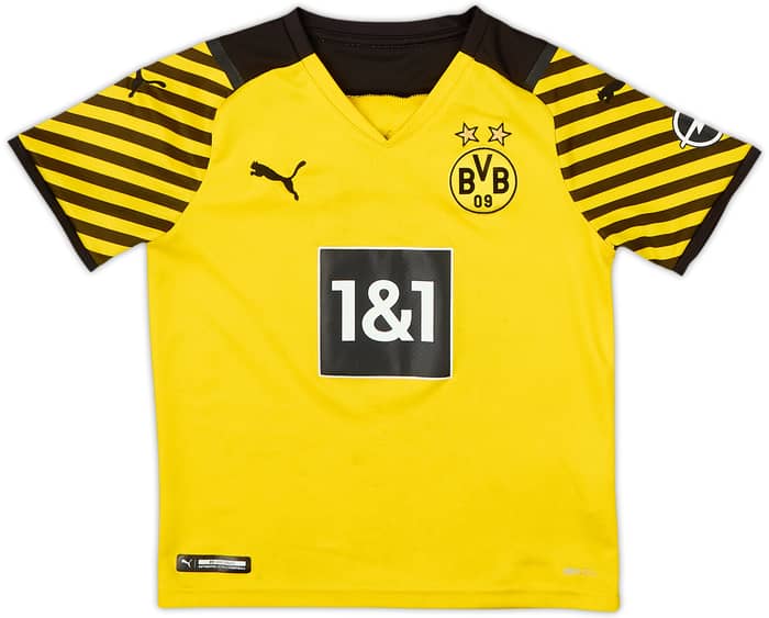 2021-22 Borussia Dortmund Home Shirt - 5/10 - (7-8 Years)
