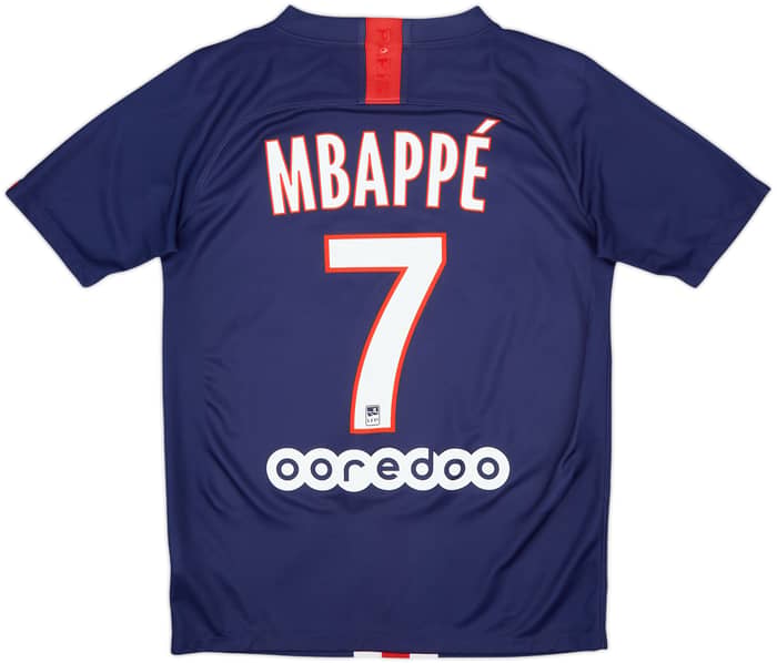 2019-20 Paris Saint-Germain Home Shirt Mbappe #7 - 8/10 - (13-15 Years)