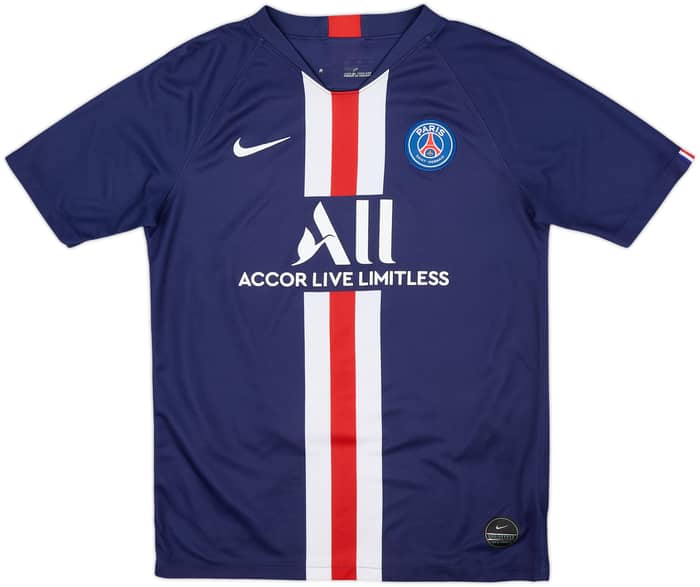 2019-20 Paris Saint-Germain Home Shirt Mbappe #7 - 8/10 - (13-15 Years)