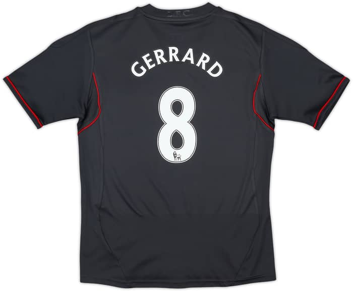 2011-12 Liverpool Away Shirt Gerrard #8 - 7/10 - (11-12 Years)