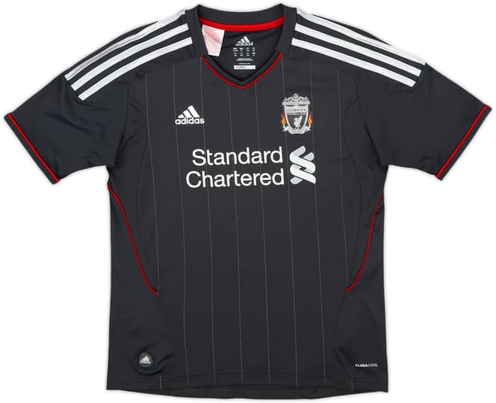 2011-12 Liverpool Away Shirt Gerrard #8 - 7/10 - (11-12 Years)