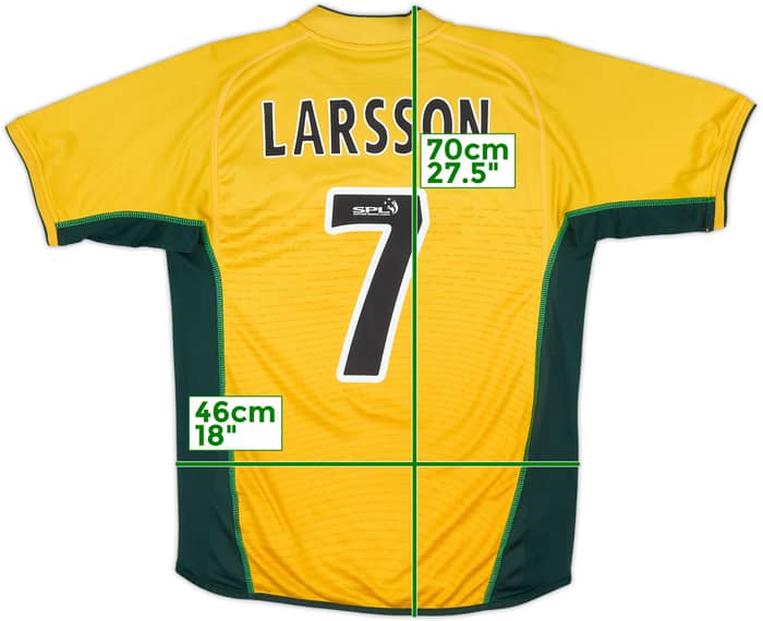 2002-03 Celtic Away Shirt Larsson #7 - 5/10 - (M)