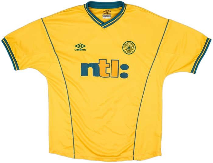 2000-02 Celtic Away Shirt Larsson #7 - 8/10 - (L)