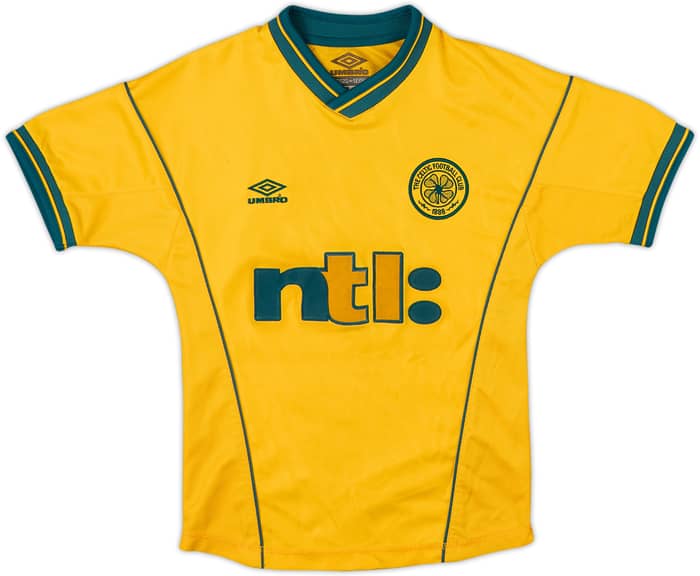 2000-02 Celtic Away Shirt - 8/10 - (6-7 Years)