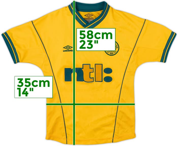 2000-02 Celtic Away Shirt - 8/10 - (6-7 Years)