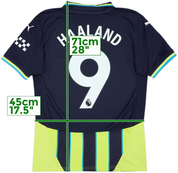 2024-25 Manchester City Away Shirt Haaland #9 - 10/10 - (S)