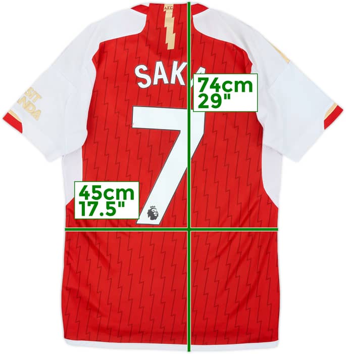2023-24 Arsenal Home Shirt Saka #7 - 5/10 - (S)