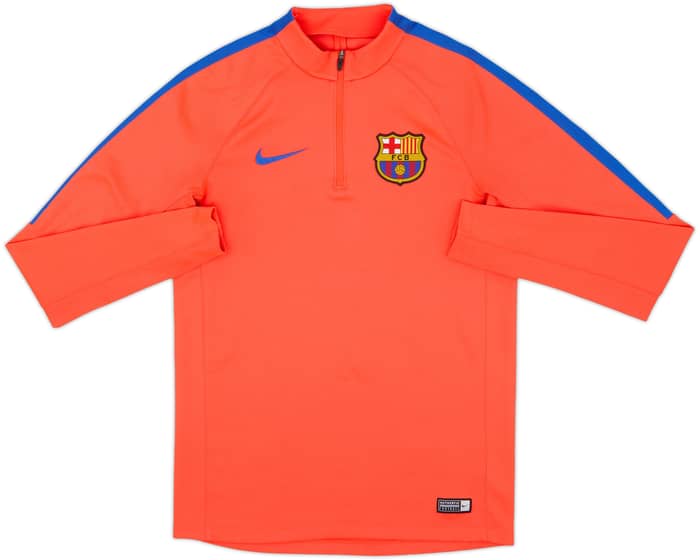 2016-17 Barcelona Nike 1/4 Zip Drill Top - 7/10 - (S)