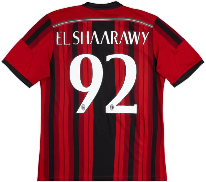 2014-15 AC Milan Home Shirt El Shaarawy #92 - 7/10 - (L)