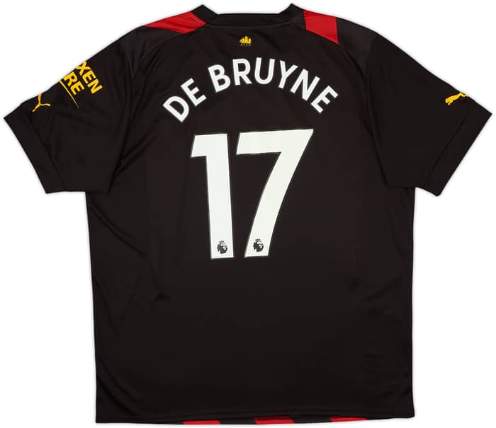 2022-23 Manchester City Away Shirt De Bruyne #17 - 9/10 - (XL)