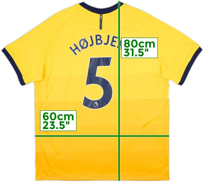 Camiseta de la tercera equipación del Tottenham 2020-21 Højbjerg #5 - 10/10 - (XL)