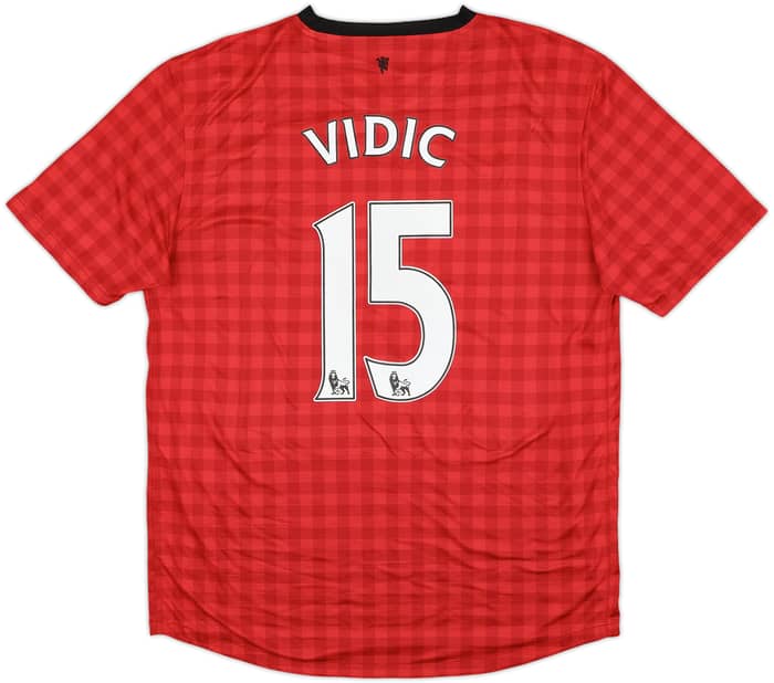 2012-13 Manchester United Home Shirt Vidic #15 - 5/10 - (L)