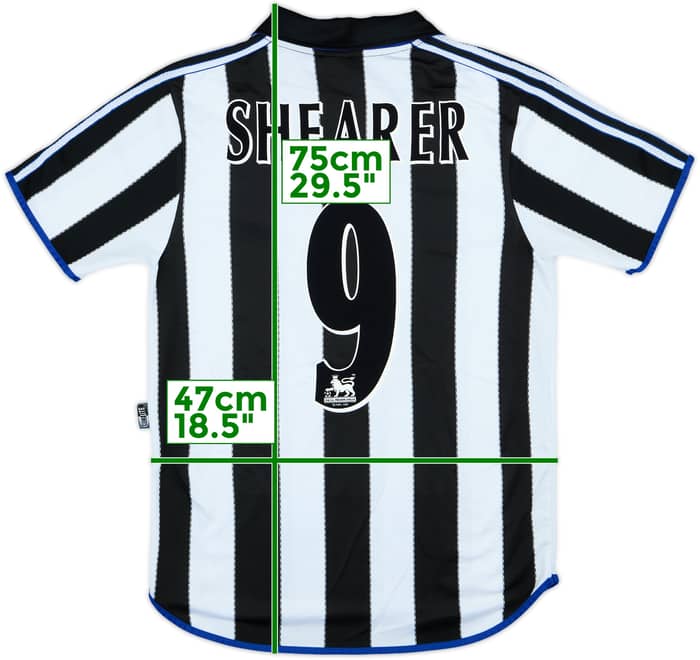 1999-00 Newcastle Camiseta Local Shearer #9 - 10/10 - (S)