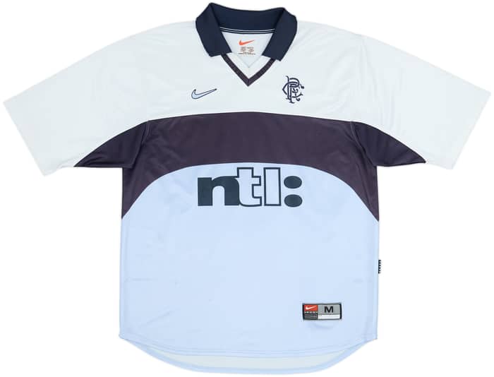 1999-00 Rangers Away Shirt Amoruso #4 - 6/10 - (M)