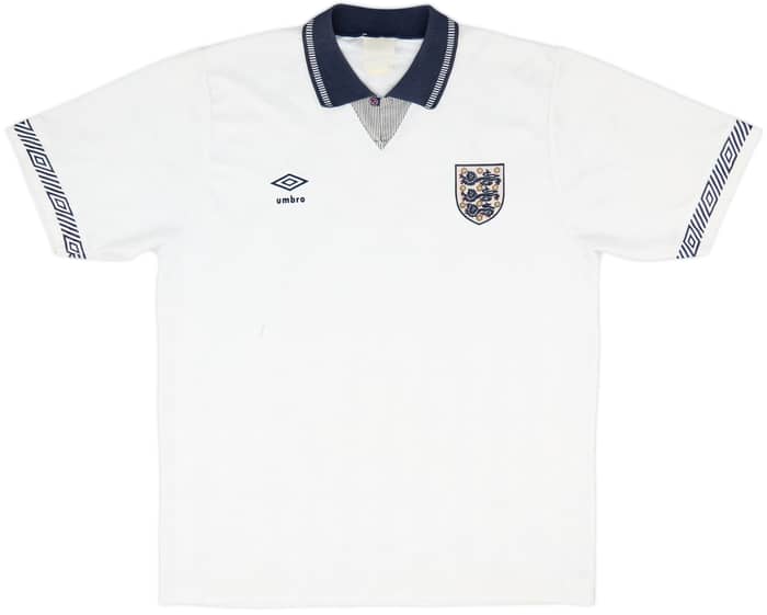 1990-92 England Home Shirt - 7/10 - (XL)