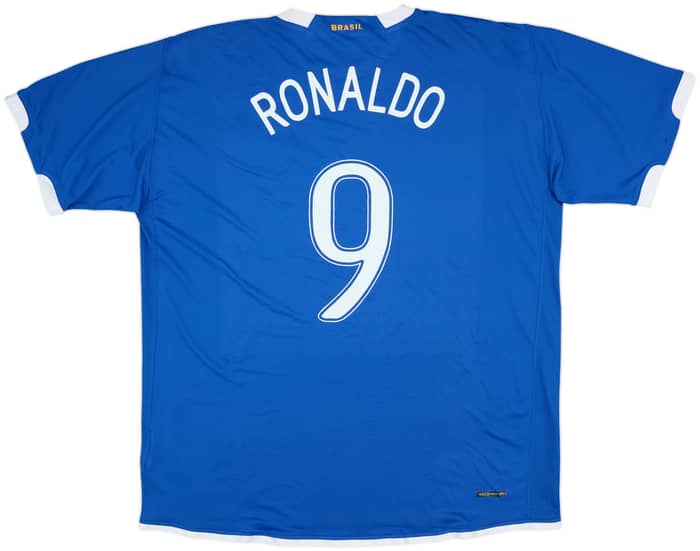 2006-07 Brazil Away Shirt Ronaldo #9 - 9/10 - (XL)