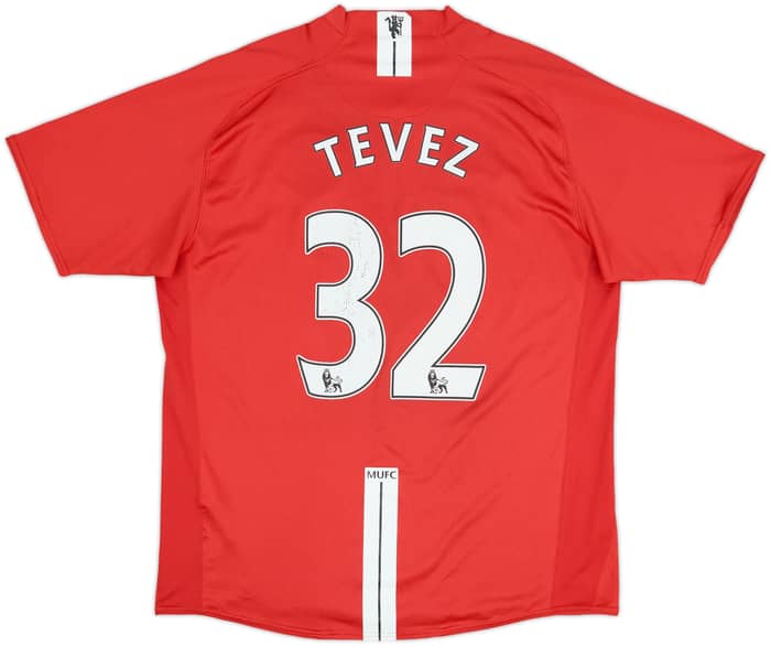 2007-09 Manchester United Home Shirt Tevez #32 - 6/10 - (L)