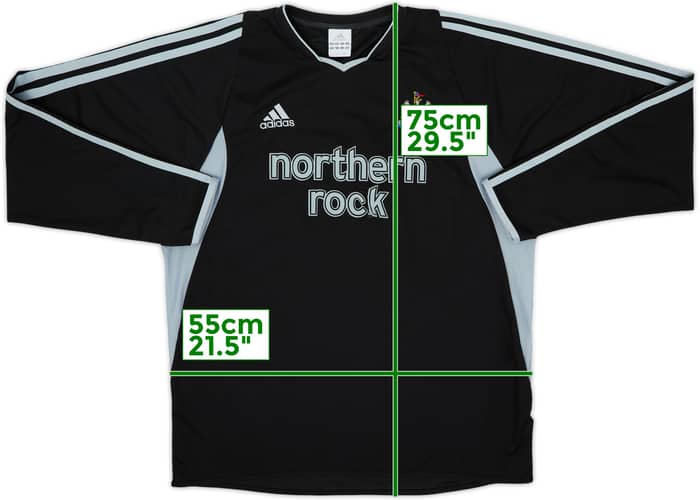 Camiseta de visitante de manga larga del Newcastle 2003-04 - 4/10 - (L)