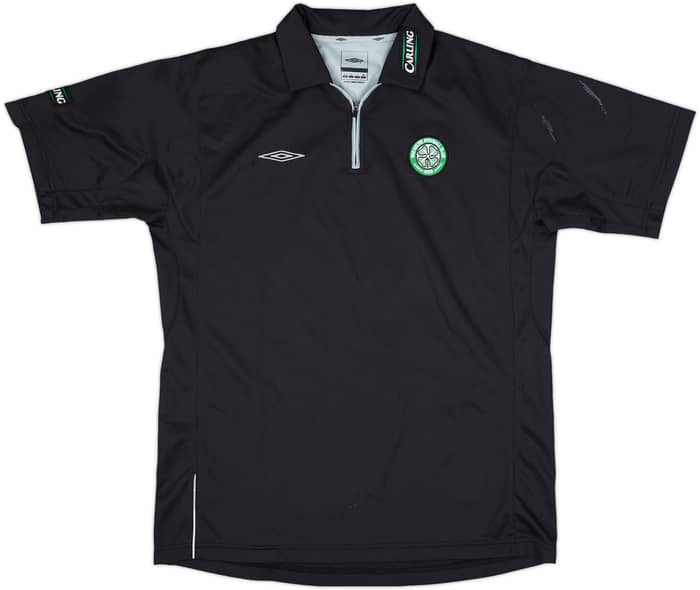 2005-06 Celtic Umbro 1/4 Zip Polo Shirt - 6/10 - (L)