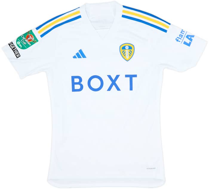 2023-24 Leeds Match Issue Carabao Cup Home Shirt Drameh #37