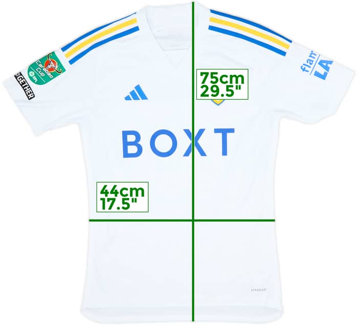 2023-24 Leeds Match Issue Carabao Cup Home Shirt Drameh #37