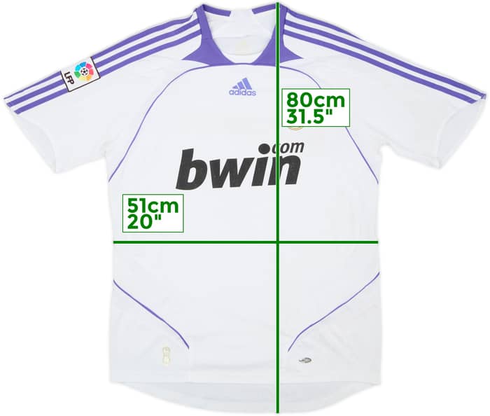2007-08 Real Madrid Home Shirt - 5/10 - (M)